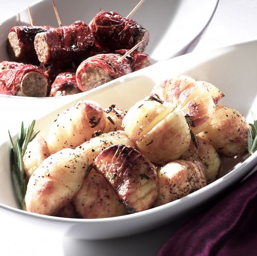 Black Pepper and Rosemary Hasselback Potatoes - Vegetarian Society