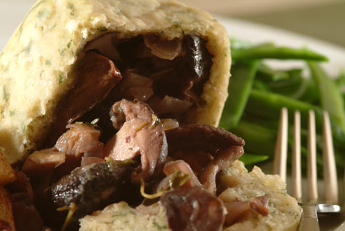 Wild Mushroom Pudding - Vegetarian Society