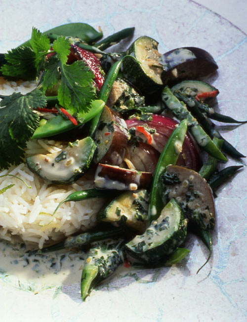 Thai Vegetarian Curry with Fragrant Rice - Vegetarian Society