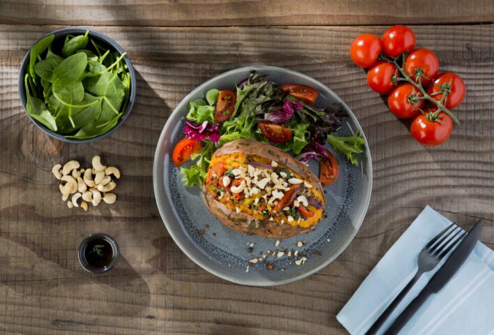 Vegan Stuffed Sweet Potato