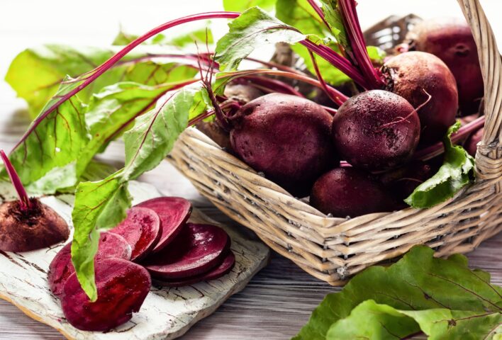Beetroot in basket