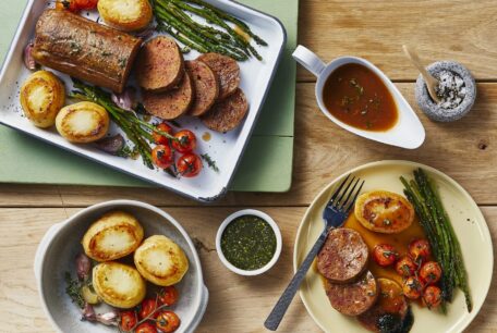 Seitan roast dinner