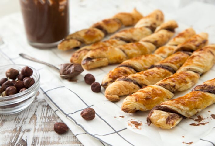 Nutella Tahini Twists