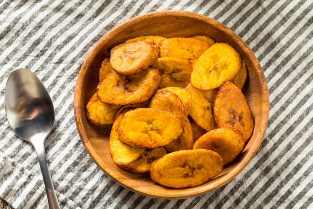 Spicy baked plantain made on the African Flavours cooking class at COOK! with the Vegetarian Society
