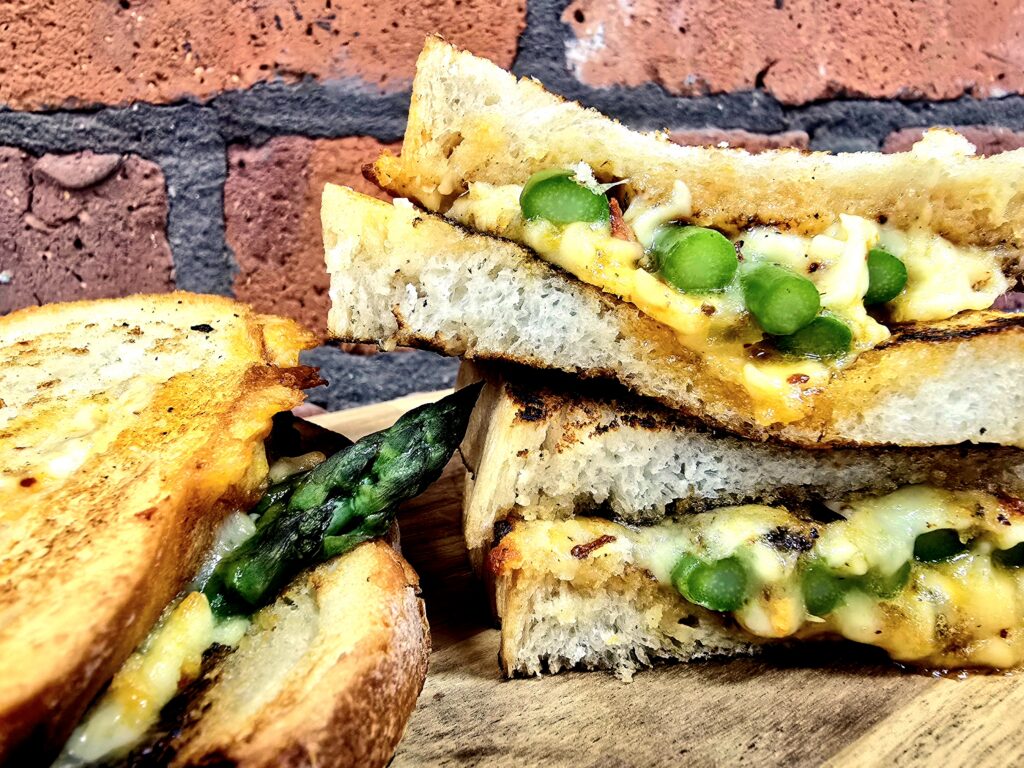 Crispy Chilli Asparagus Toastie - Vegetarian Society
