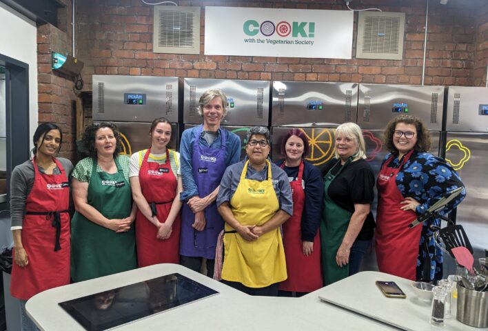 The Fareshare team with tutor Maz.