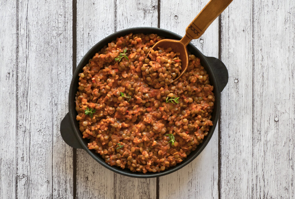 Speedy Tomato and Lentil Ragu
